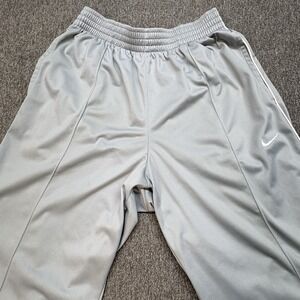 Vintage Nike Track Pants Mens M Gray Ankle Zip Y2K 1990s Baggy Dazzle Tag